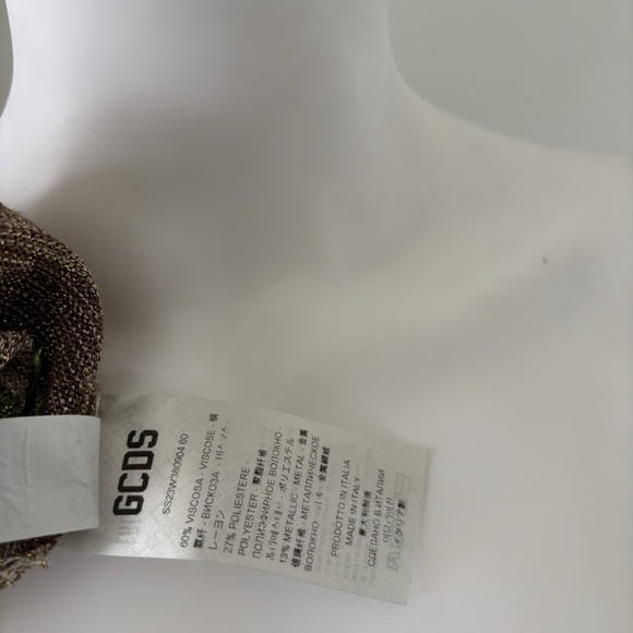 GCDS Printed Logo Cropped Sweater Long Sleeve Sz Medium 100% Authentic❤️ - Picture 12 of 12